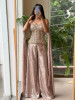 Ziba Light Pink Corset Palazzo Set