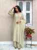 Rooh Monochromatic Pista Green Embroidered Suit Set