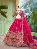 Crimson Royale Red Bridal Lehenga with Zari and Sequin Work