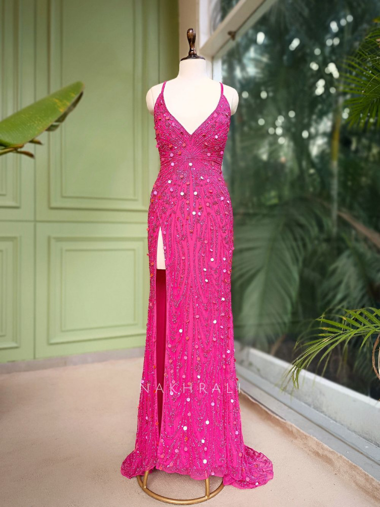 Image of Cloud Nine Couture Magenta Gown