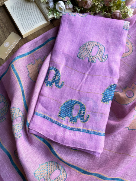 Gaj Pink Weave Dress Material