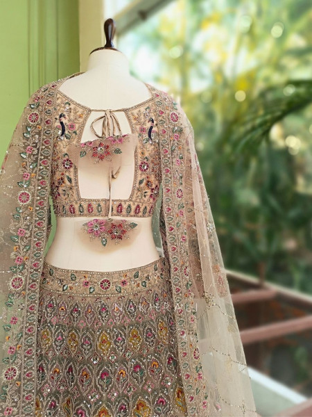 Kashvika Brown Lehenga Set with Sequin Embroidery