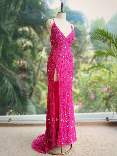 Cloud Nine Couture Magenta Gown