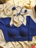 Wabi-Sabi Solid Blue Linen Blouse