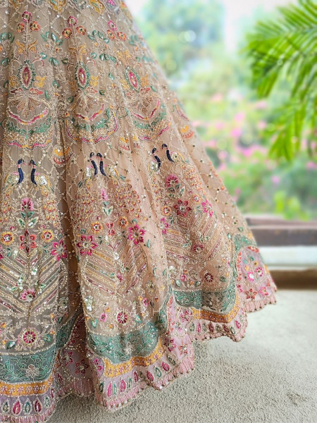 Kashvika Brown Lehenga Set with Sequin Embroidery