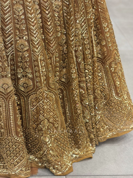 Regalia Bronze Embroidered Lehenga