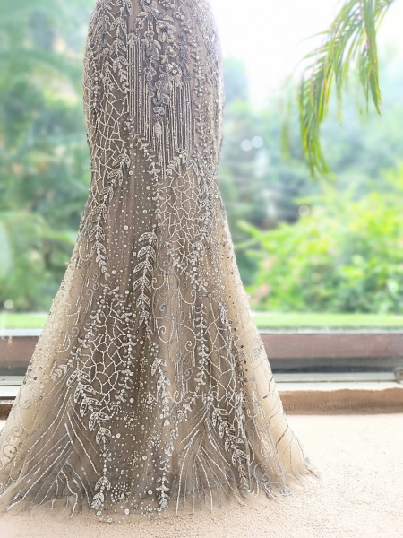 Kallista Grey  Indo-Western Mermaid Gown