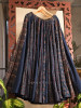 Basanti Blue 36-Kali Cotton Flared Skirt