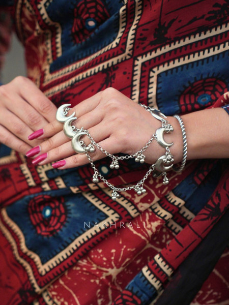 Rimjhim Silver Ring Bracelet