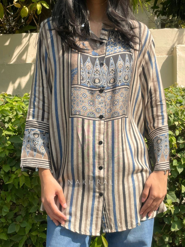 Image of Tattva Art Modal Printed Shirt