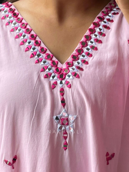 Blush Charm Cotton Pant Kurta Set