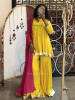 Suhira Yellow Cotton Sharara Kurta Set with dupatta