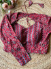 Wabi-Sabi Red Printed Cotton Blouse
