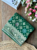 Anant Bindu Green Bottel Bandhani Print Saree with Sequin Border