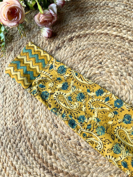 Wabi-Sabi Yellow Printed Cotton Blouse