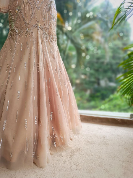 Golden Celestia Sequin & Crystal Embroidered Bridal Gown