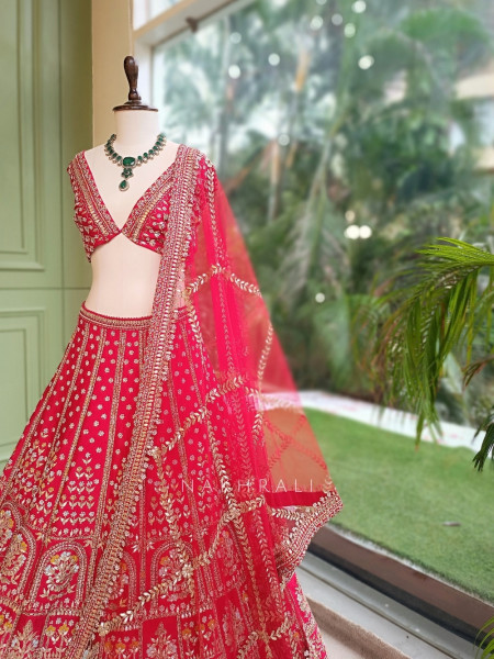 Ruby Royale Unstitched Bridal Lehenga