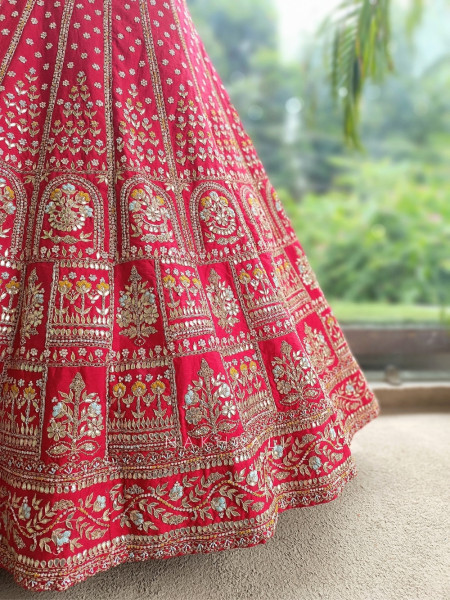 Ruby Royale Unstitched Bridal Lehenga