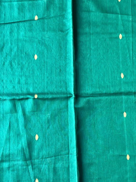 Koshika Firozi Maheshwari Dress Material with Zari Border