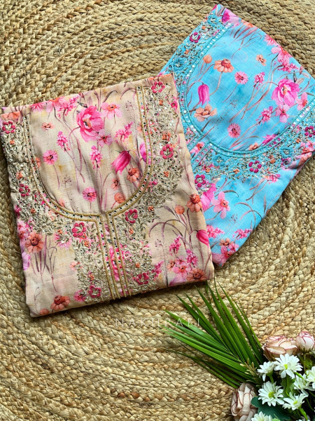 Saawan Bloom Dress Material with Thread Work