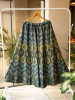 Jhoom Yellow Modal Silk Ajrakh Skirt – Geometric Harmony