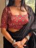 Sitara Maroon Modal Silk Blouse