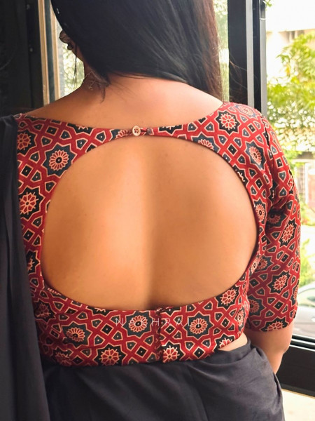 Sitara Maroon Modal Silk Blouse