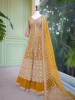 Noorvi Mustard Lehenga with Zari &amp; Mirror Work