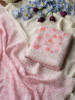 Roselune Pink Floral Printed Dress Material with Embroidered Border