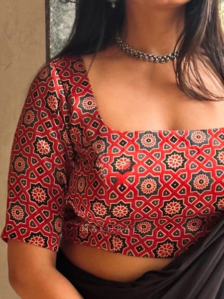 Sitara Maroon Modal Silk Blouse