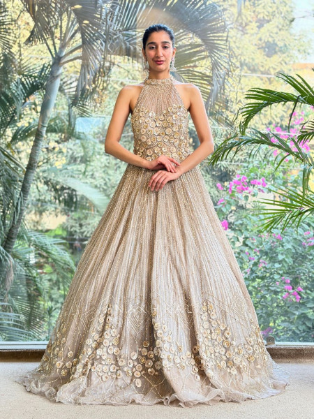 Seraphia Beige Bridal Gown