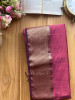 Kavini Wine Maheshwari Saree with Zari Borderr