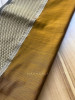 Kavini Mustard Maheshwari Saree with Zari Borderr