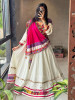Rasila White Chaniya Choli with Vibrant Mirror &amp; Thread Embroidery