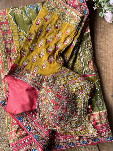Surili Multicolor Printed Saree with Sequin Embroidery