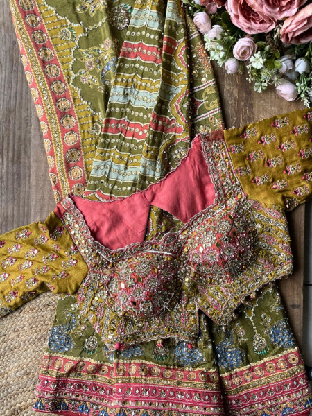 Surili Multicolor Printed Saree with Sequin Embroidery