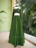 Emerald Luxe Lehenga Set with Choker Dupatta