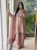 Tishya Pink Tissue Chanderi 3 Piece Suit Set