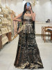 Cleo Black Multicolor – Brocade Silk Indo-Western Set