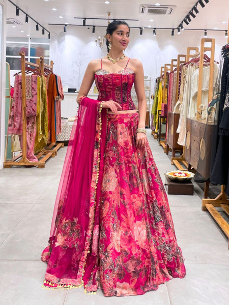 Mehfil Magic Multicolor Lehenga Set with Embroidery