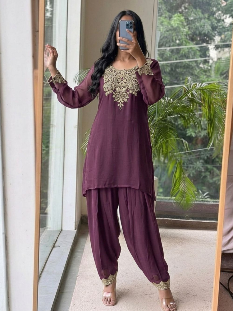 Image of Vesper Deep Purple Suit Set