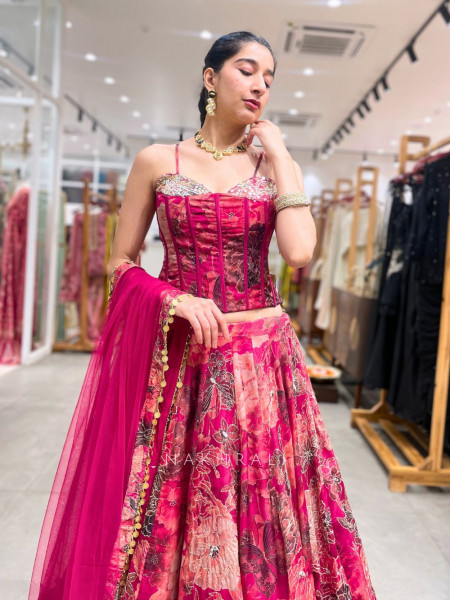 Mehfil Magic Multicolor Lehenga Set with Embroidery