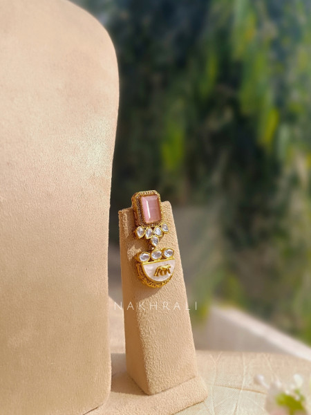 Rhea Blush Stone Choker Set