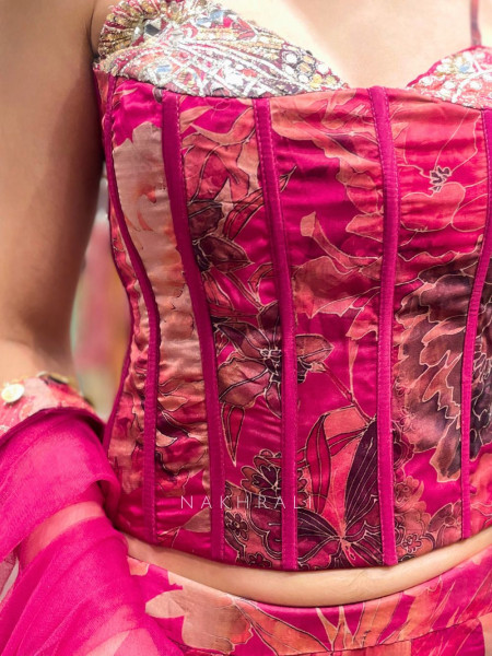 Mehfil Magic Multicolor Lehenga Set with Embroidery