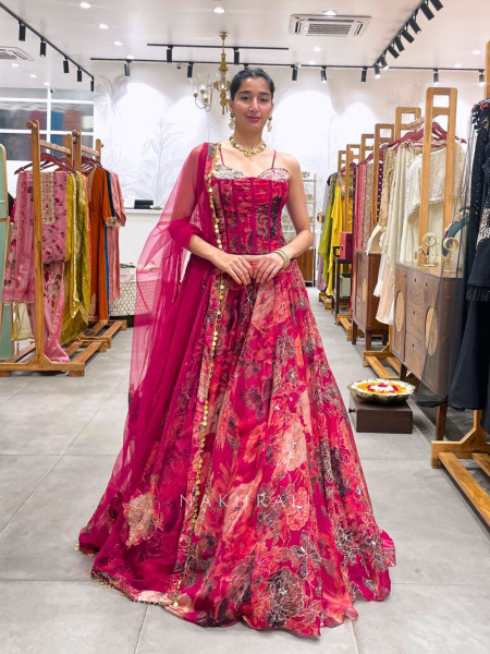 Mehfil Magic Multicolor Lehenga Set with Embroidery