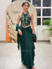 Kalyra Halter Green Indo-Western Set