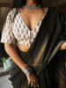 Chhapayi Off White Cotton Printed Blouse with Traditional Motifs