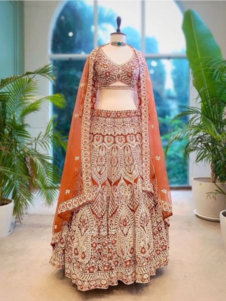 Amber Aura Embroidered Sequin Lehenga