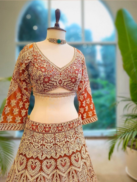 Amber Aura Embroidered Sequin Lehenga
