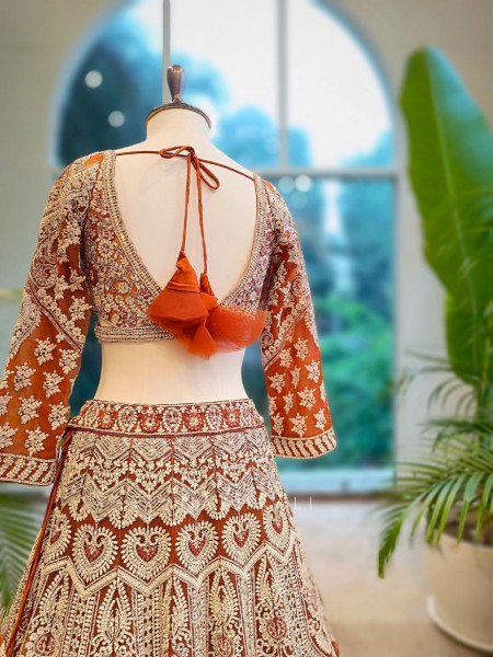 Amber Aura Embroidered Sequin Lehenga